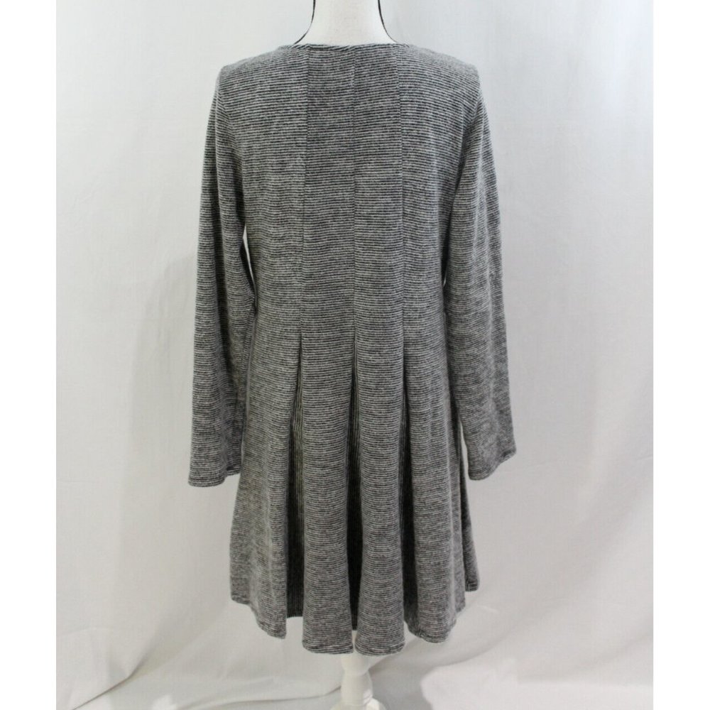 NWT Dolan Anthropologie Womens Grey Piper Fit and Flare Dress Medium - Picture 4 of 5